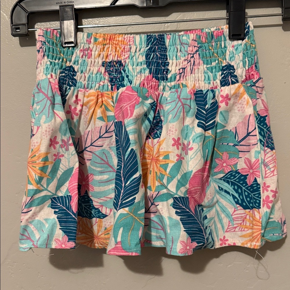 Tropical Print Kids Skirt Small (5/6) NWOT